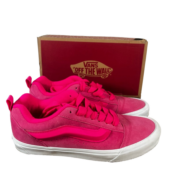 VANS Knu Skool Men's Nubuck Pink Glo Shoe Size 12 #1169A